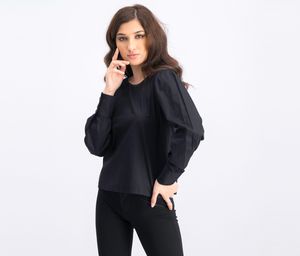 Womens Long Sleeve Tops  Black