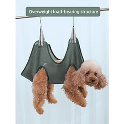 Dog Cat Grooming Health Care Pet Supplies Fabric Baths Portable Wireless Soft Washable Durable Pet Grooming Supplies Dark Green One-piece Suit Lightinthebox