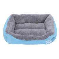 Grizzly Square Dog Bed Blue Extra Large - 80 X 60Cm Sauqre Dog Bed