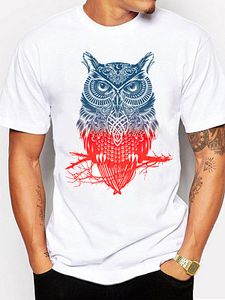 Round Neck Printed T-Shirts & Vest