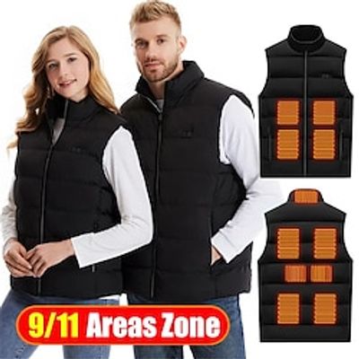 Winter Heated Vest 911 Areas Men Women Electric Heated Jacket Warming USB Rechargeable Heating Vest Lightweight Hunting Clothing Lightinthebox