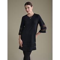 Modal Transparent Loose 3/4 Length Sleeve T-shirt - thumbnail