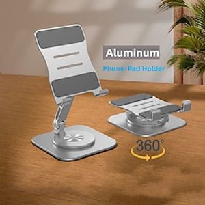 Aluminum Alloy 360 Degree Rotating Phone Holder Foldable Portable Stand Tablet Support For Smartphone Bracket Lightinthebox