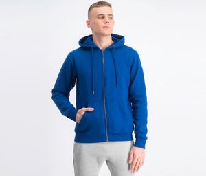 Mens Fleece Zipper Hoodie  Dark Blue