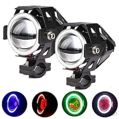 OTOLAMPARA Motorcycle Spotlight 10000LM 100W 12V Upper Low Beam Flash LED Driving Moto Fog Spot Head Light Motorbike Auxiliary Lamp DRL miniinthebox