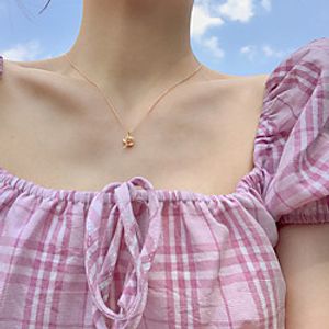 Women's Pendant Necklace Necklace Retro Roses Flower Dainty Simple Fashion Classic Alloy Gold 45 cm Necklace Jewelry 1pc For Party Evening Street Gift Birthday Party  Charm Necklace Lightinthebox