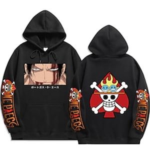 Inspired by One Piece Film: Red Portgas·D· Ace Hoodie Cartoon Manga Anime Front Pocket Graphic Hoodie For Men's Women's Unisex Adults' Hot Stamping 100% Polyester Lightinthebox