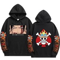 Inspired by One Piece Film: Red Portgas·D· Ace Hoodie Cartoon Manga Anime Front Pocket Graphic Hoodie For Men's Women's Unisex Adults' Hot Stamping 100% Polyester Lightinthebox - thumbnail