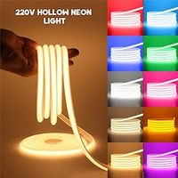 COB LED Strip 288 LEDsm 220V EU Plug RA90 COB Outdoor Neon Sign Tape White Natural Pink Red For Kitchen Lighting Lightinthebox - thumbnail