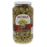 Acorsa Green Olive Sliced Jar 450gm (8428916889205) - thumbnail