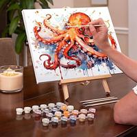 1pc DIY Acrylic Painting Set for Adults Octopus Painting by Numbers 16 x 20 Inch 40 x 50 CM Manual Coloring Relaxing and Fun Activity Lightinthebox