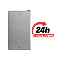 Midea 120 Ltrs Single Door Refrigerator HS121LNS, Silver Color