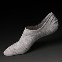 Men Cotton Breathable Boat Socks Comfortable Non-Slip Solid Color Invisible Socks