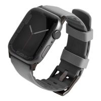 Uniq Linus Airosoft Silicone Strap for Apple Watch 45/44/42mm - Chalk Grey - thumbnail
