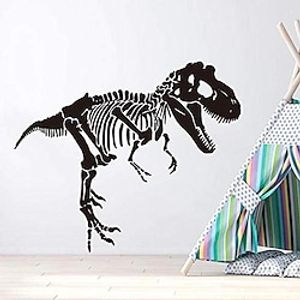 large skeleton t-rex dinosaur wall decal ancient park animal zoo dino wall sticker home decor kids room nursery decor 57x66cm Lightinthebox