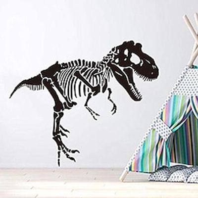 large skeleton t-rex dinosaur wall decal ancient park animal zoo dino wall sticker home decor kids room nursery decor 57x66cm Lightinthebox