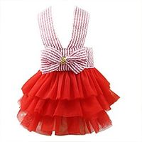 puppy dress, bubble skirt stripe lace bow princess dresses for dog (2xl, red) Lightinthebox puppy dress, bubble skirt stripe lace bow princess dresses for dog (2xl, red) Lightinthebox