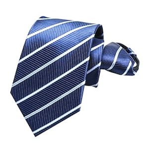 Men's Neckties Zip Tie Men Ties Zipper Tie Bow Striped Wedding Birthday Party miniinthebox