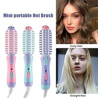 Mini Electric Hair Styler Travel Curler Curling Dryers Styling Tool Hair Straightener Ionic Curler Professional Hot Brush miniinthebox - thumbnail