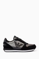 Glitter Mesh & Suede Sneakers Glitter Mesh & Suede Sneakers
