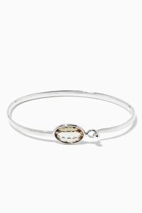 Savannah Smokey Quartz Bangle 628 in Sterling Silver