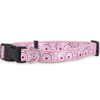 Petmate Adjustable Fashion Dogs Collar, Dots Pink