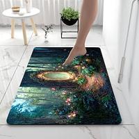 Natural Scenery Bathroom Bath Mats Creative Absorbent Bathroom Rug Diatomaceous Earth Non Slip Lightinthebox