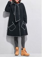 Casual Solid Long Sleeve Pockets Coat