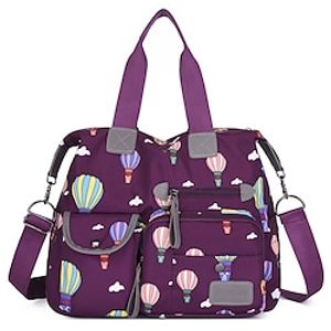 Women's 2022 Top Handle Bag Oxford Cloth Date Office  Career Watermelon Red Blue Black Purple Lightinthebox