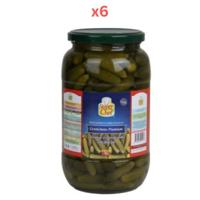 Super Chef Cornichons Pre-Grade In Glass Jar 1Kg (Pack Of 6)