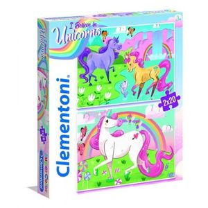 Clementoni Super Color Puzzle Unicorns 2x20 Pcs (6800000181)