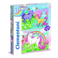 Clementoni Super Color Puzzle Unicorns 2x20 Pcs (6800000181) - thumbnail