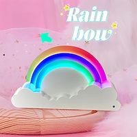 LED Rainbow Light Bedside Lamp Romantic Dream Gift Night Light for Valentine's Day Atmosphere Light Lightinthebox - thumbnail