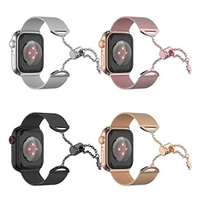 1PC Smart Watch Band Compatible with Apple iWatch Series 8 7 6 5 4 3 2 1 SE Milanese Loop for iWatch Smartwatch Strap Wristband Stainless Steel Adjustable Rugged Shockproof Lightinthebox