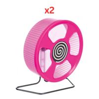 Trixie Exercise Wheel For Small Pets - Pink 28Cm (Pack Of 2)