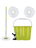 Royalford 360 Degree Rotating Mop Stick With Bucket, 44.5x31x33.5cm, Green - RF4238GR