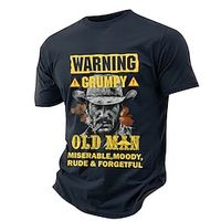 Warning Grumpy Old Man Black Army Green Dark Blue T shirt Tee Men's Graphic Cotton Blend Shirt Sports Classic Shirt Short Sleeve Comfortable Tee Street Holiday Summer Fashion Designer Clothing S M L Lightinthebox Warning Grumpy Old Man Black Army Green Dark Blue T shirt Tee Men's Graphic Cotton Blend Shirt Sports Classic Shirt Short Sleeve Comfortable Tee Street Holiday Summer Fashion Designer Clothing S M L Lightinthebox
