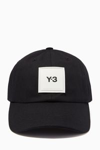 Square Label Cap in Twill