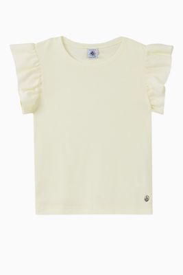 Ruffle T-shirt in Cotton Ruffle T-shirt in Cotton