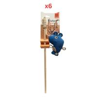 FOFOS Beaver Cat Wand Cat Toy (Pack Of 6) FOFOS Beaver Cat Wand Cat Toy (Pack Of 6)
