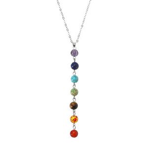 7 Chakra Beads Pendant Necklace