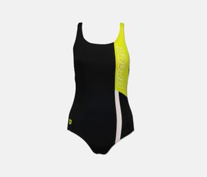 Womens Ipanema Muscleback Swimwear  Black/Lime Green