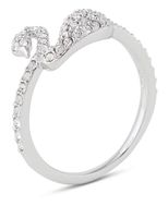 Iconic Swan Ring Crystal Rhodium Plating 52 Mm - thumbnail