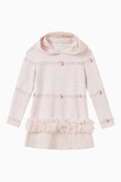 Roses Hooded Dress in Cotton Knit - thumbnail
