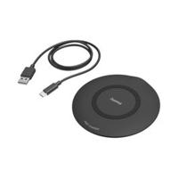 Hama 201674 QI-FC15 15W Wireless Charging Pad Charger, Black (HAM-201674)