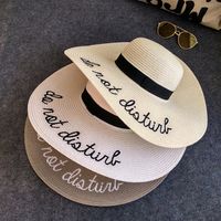 Women's Foldable Large Wide Brim Beach Cap Casual Summer Visor Sun Straw Hats