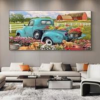 1pc Landscape DIY Diamond Painting Pastoral Landscape Diamond Painting Handcraft Home Gift Without Frame 40x70cm/15.75''x27.56'' miniinthebox - thumbnail