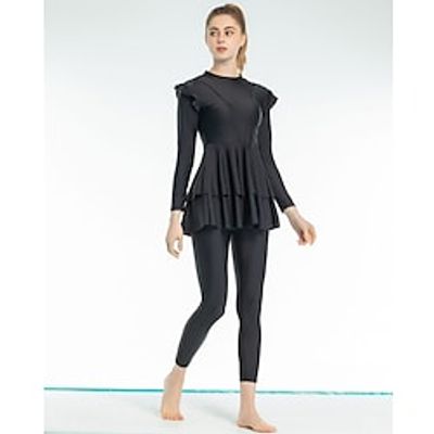 Arabian Muslim Adults Women's Religious Saudi Arabic Swimwear Swimsuits For Polyester Ramadan Top Pants miniinthebox