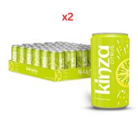 Kinza Carbonated Drink Citrus 185Ml Pack of 30 - Bundle of 2 Cartons