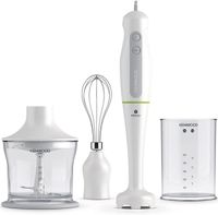 Kenwood Hand Blender 600W With 500Ml Chopper, 500Ml Beaker, Whisk, Triblade Technology HDP 104WG White